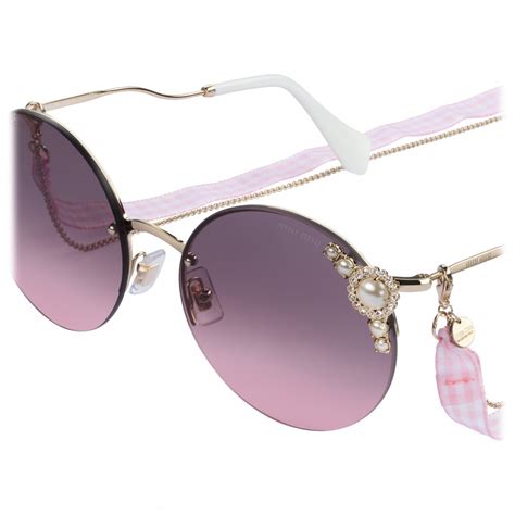 miu miu manière eyewear with pearls|Miu Miu Manière eyewear with pearls.